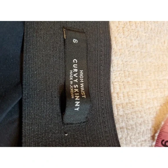 LOFT Women's High Waist Curvy Skinny Pants Sz 6 Dark Gray Side Zip Career - Picture 5 of 9